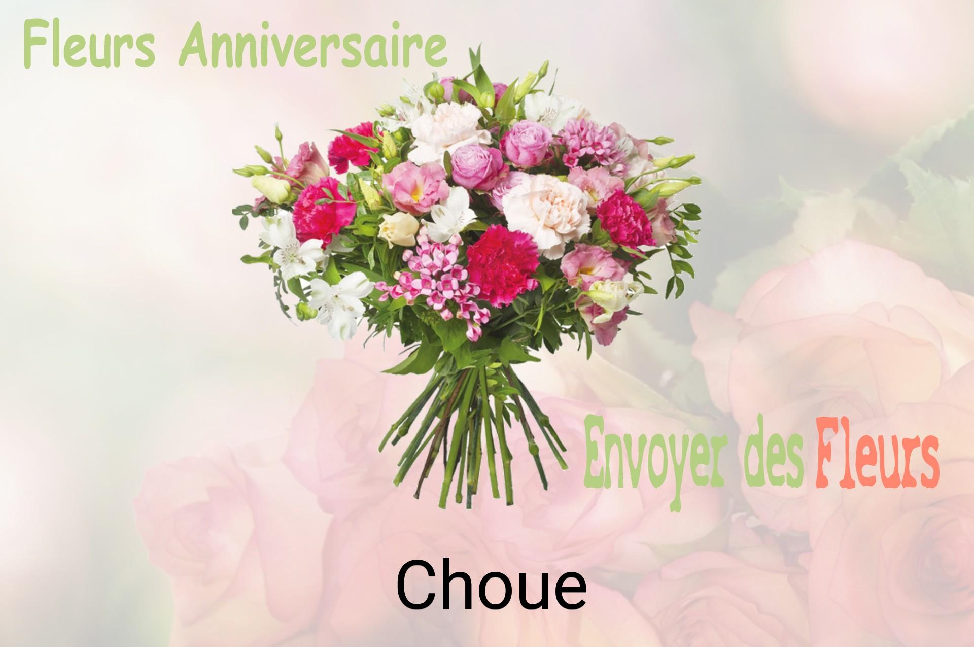 Bouquet de fleurs d’anniversaire livré à Choue